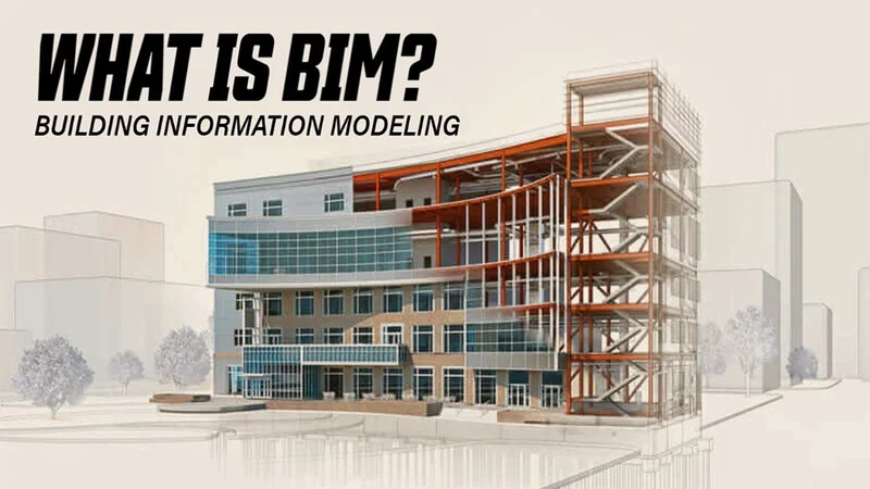 Tela de um software BIM mostrando um modelo 3D complexo com múltiplas camadas de informação.