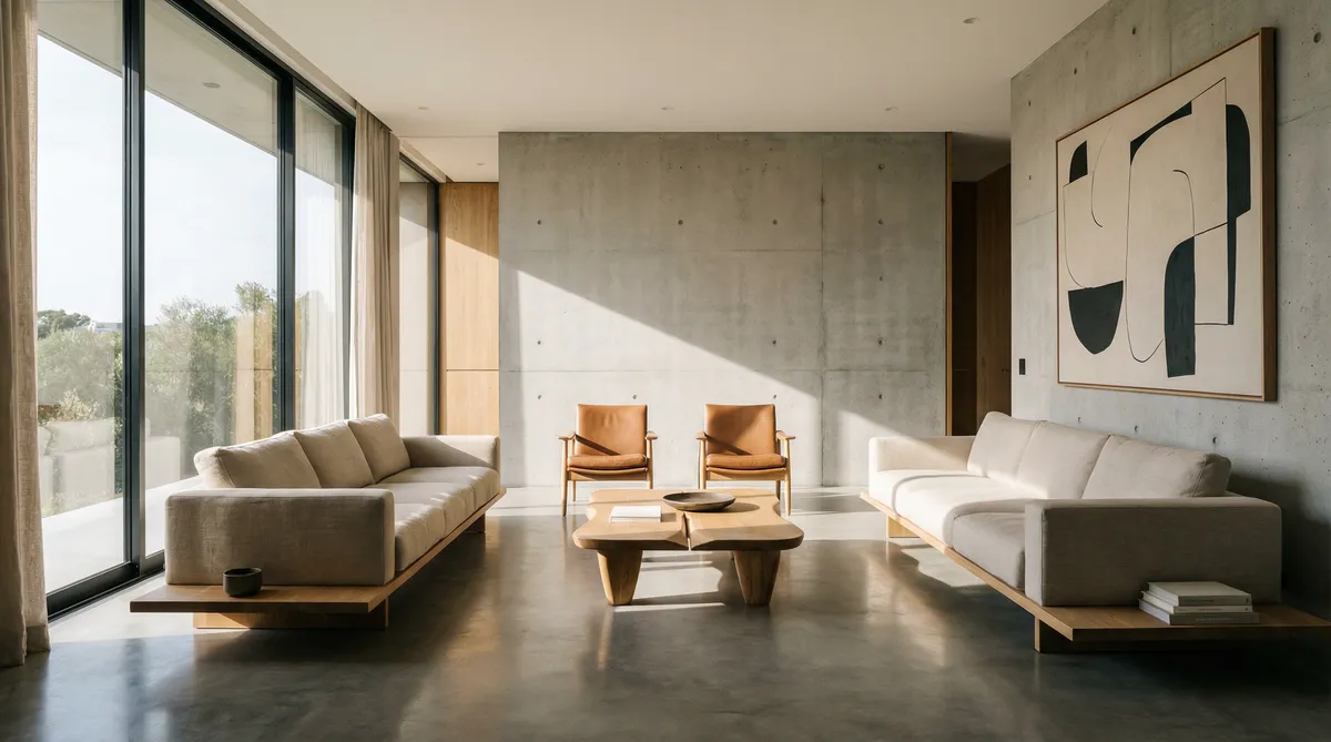 Explorando a Elegância Urbana: Casa com Piso de Cimento Quei