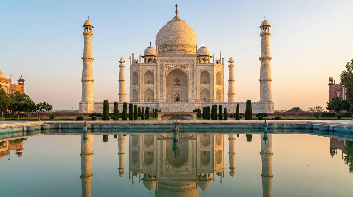 Explorando a Majestade do Taj Mahal: Um Ícone da Arquitetura