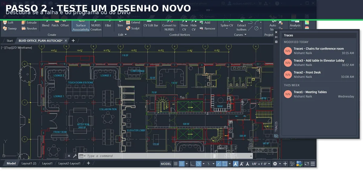 Captura real do software: Descubra se o problema é do DWG