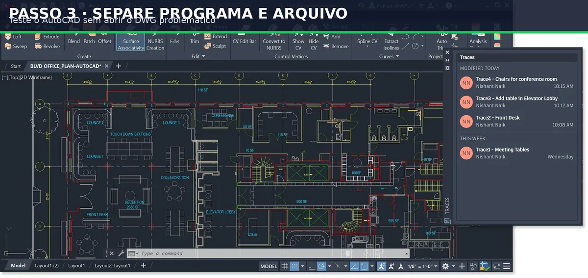 Captura real do software: Atualize, resete ou repare