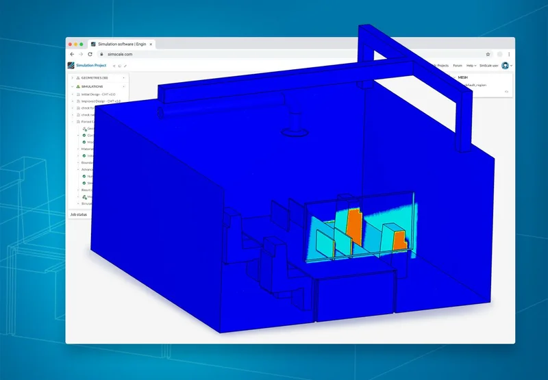 Simulação digital da orientação solar em um projeto arquitetônico