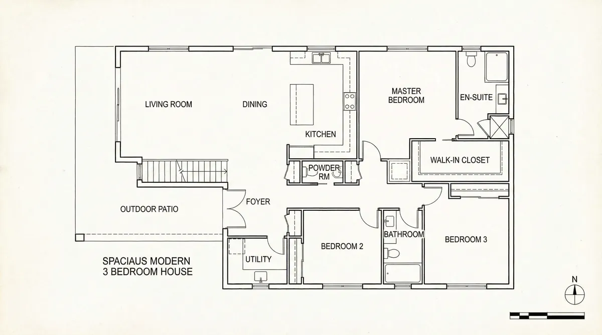 Plantas De Casas 3 Quartos